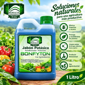 Bioracol 1 litro publicidad BONFYTON - JABÓN POTÁSICO X 1 LT.